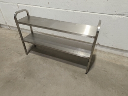 Stainless steel chef's rack - 120x30x80 cm 